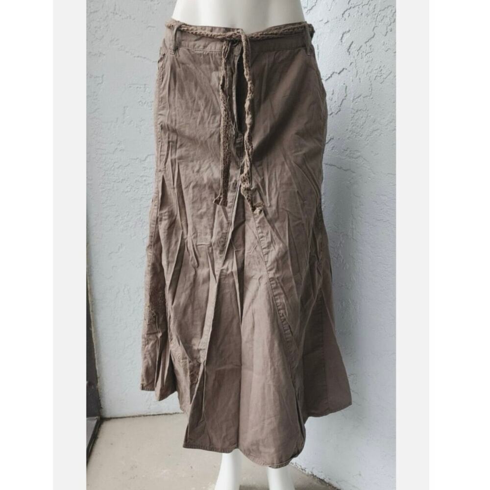 Faded Glory Women's Mocha Brown Midi Skirt